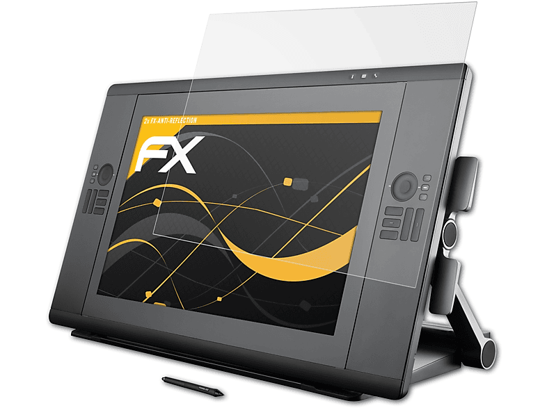 ATFOLIX 2x HD Displayschutz(für 24 Wacom FX-Antireflex CINTIQ touch)