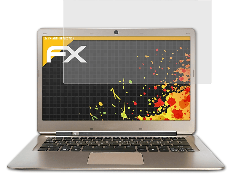 ATFOLIX 2x FX-Antireflex Displayschutz(für Acer Aspire S3-391)