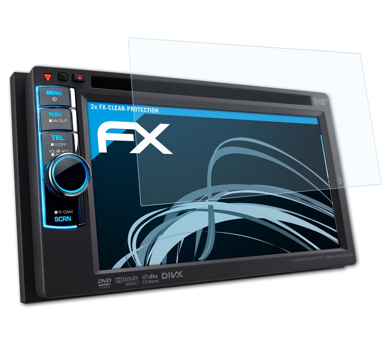 ATFOLIX Kenwood FX-Clear Displayschutz(für DNX4230DAB) 2x