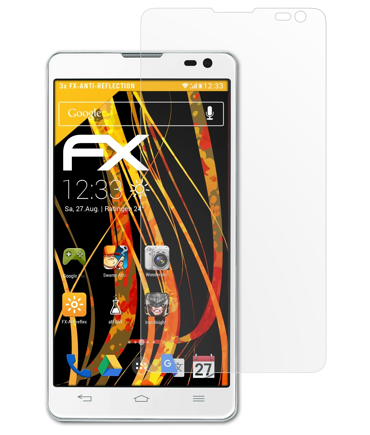 ATFOLIX 3x Displayschutz(für FX-Antireflex Optimus L9 LG (D605)) II