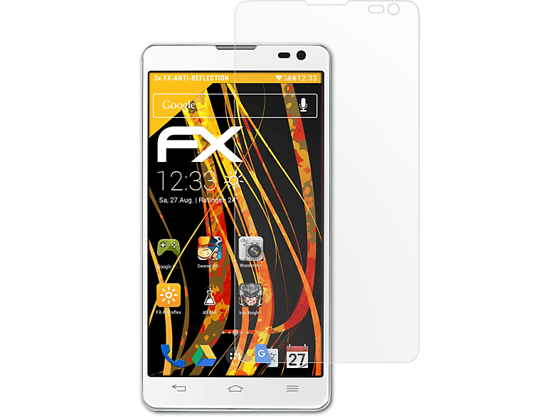 L9 (D605)) LG FX-Antireflex 3x ATFOLIX II Displayschutz(für Optimus