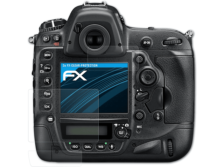 FX-Clear Nikon ATFOLIX D4s) 3x Displayschutz(für