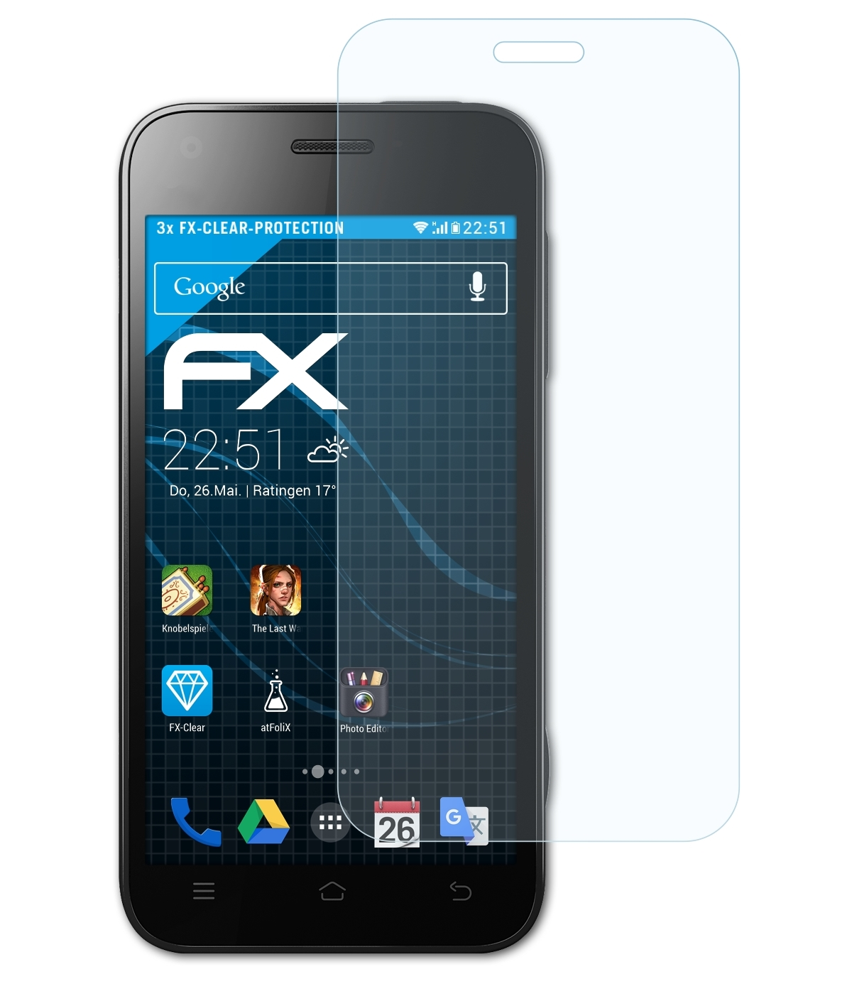 (Mi-One)) Xiaomi ATFOLIX FX-Clear M1 3x Displayschutz(für