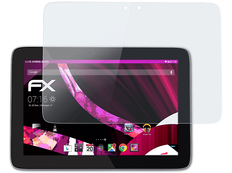 ATFOLIX FX-Hybrid-Glass Schutzglas(für HP Slate 10 HD)