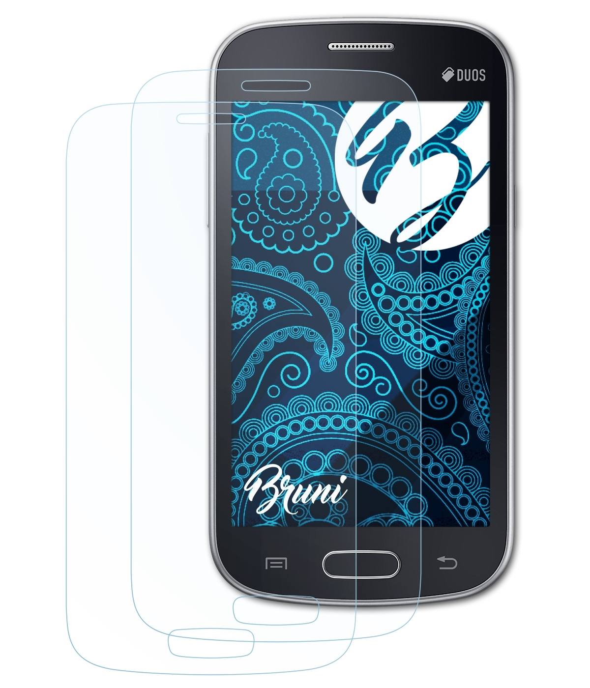 BRUNI 2x Galaxy (GT-S7262)) Basics-Clear Schutzfolie(für Star Samsung Pro