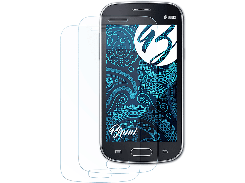 (GT-S7262)) Galaxy 2x Basics-Clear BRUNI Star Samsung Schutzfolie(für Pro