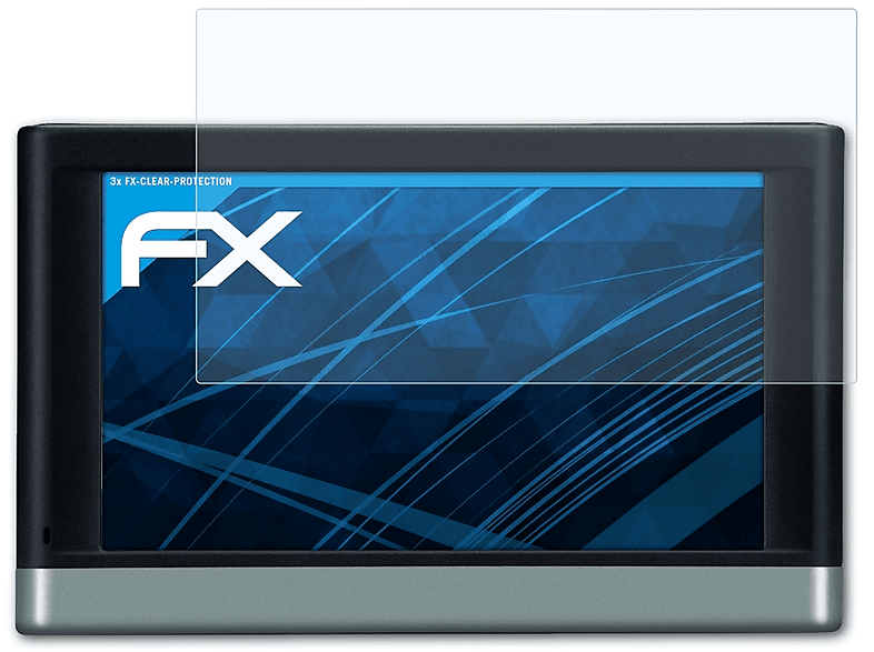 ATFOLIX 3x FX-Clear Displayschutz(für Garmin nüvi 2547)