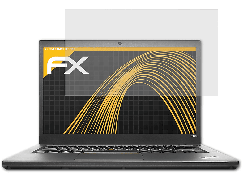 ATFOLIX 2x FX-Antireflex Displayschutz(für Lenovo ThinkPad T440)