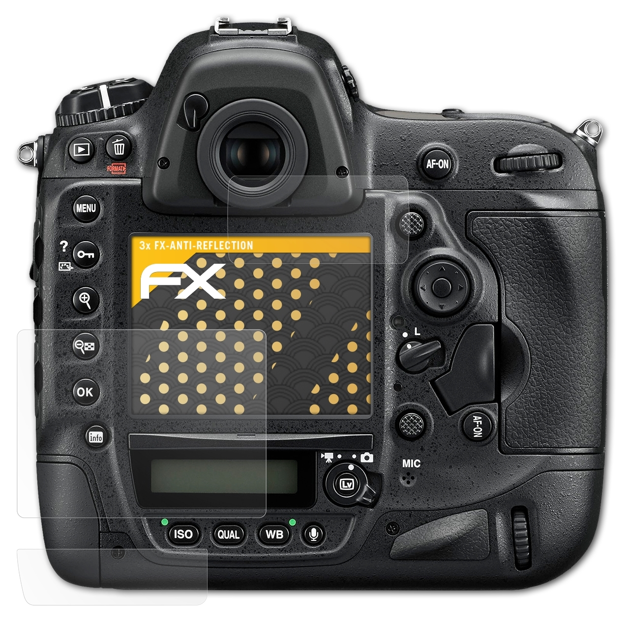 Nikon D4s) 3x ATFOLIX Displayschutz(für FX-Antireflex