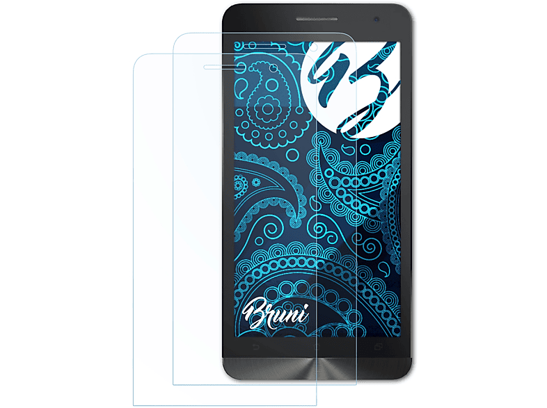 BRUNI 2x Basics-Clear (A600CG) 6 Asus (2014)) Schutzfolie(für ZenFone