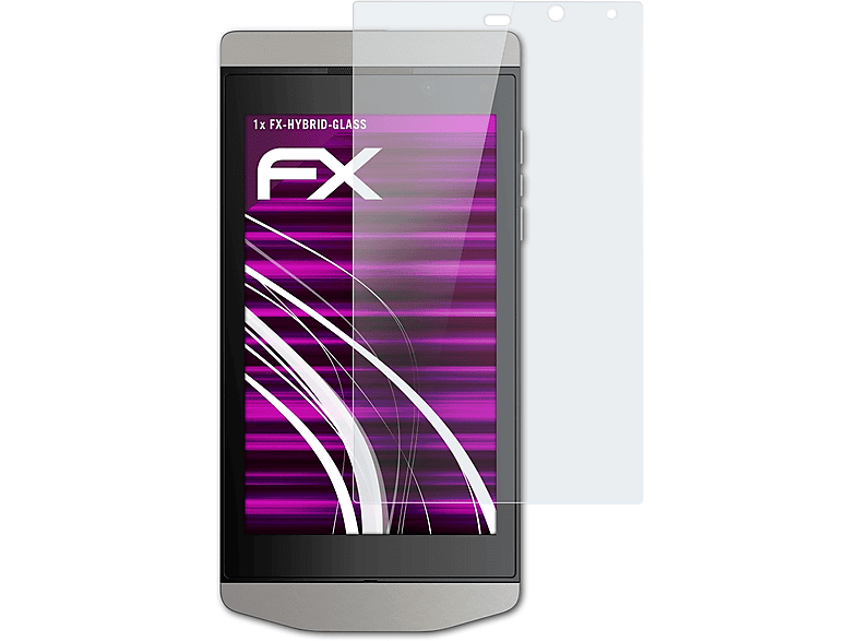 ATFOLIX FX-Hybrid-Glass Schutzglas(für Blackberry P9982)