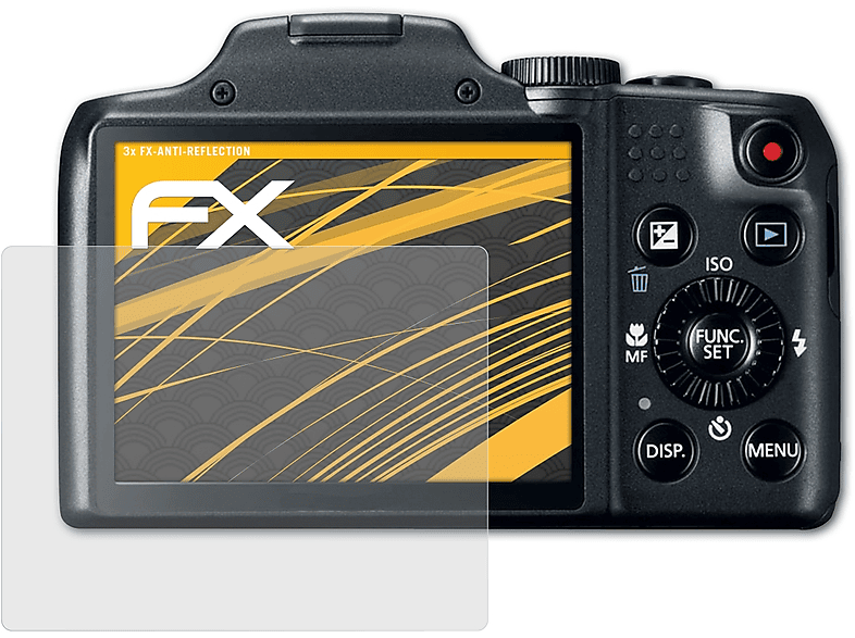 Displayschutz(für FX-Antireflex 3x SX170 ATFOLIX Canon PowerShot IS)