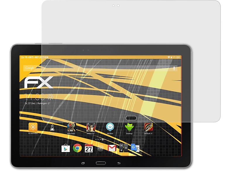 ATFOLIX 2x FX-Antireflex Galaxy 12.2 Samsung & Note Pro (LTE Displayschutz(für Wi-Fi))