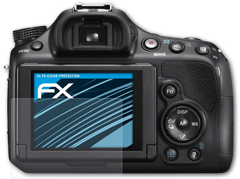 ATFOLIX 3x FX-Clear Displayschutz(für Sony Alpha a58 (SLT-A58))