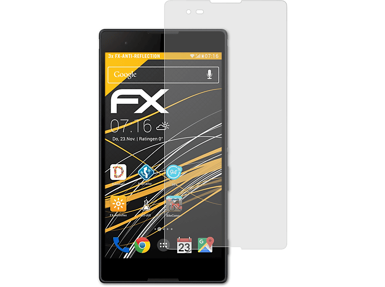 3x T2 Displayschutz(für Sony Ultra) FX-Antireflex Xperia ATFOLIX