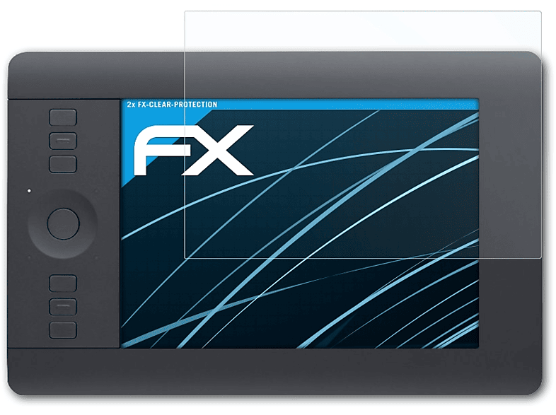 ATFOLIX 2x FX-Clear Displayschutz(für Wacom INTUOS pro (small))