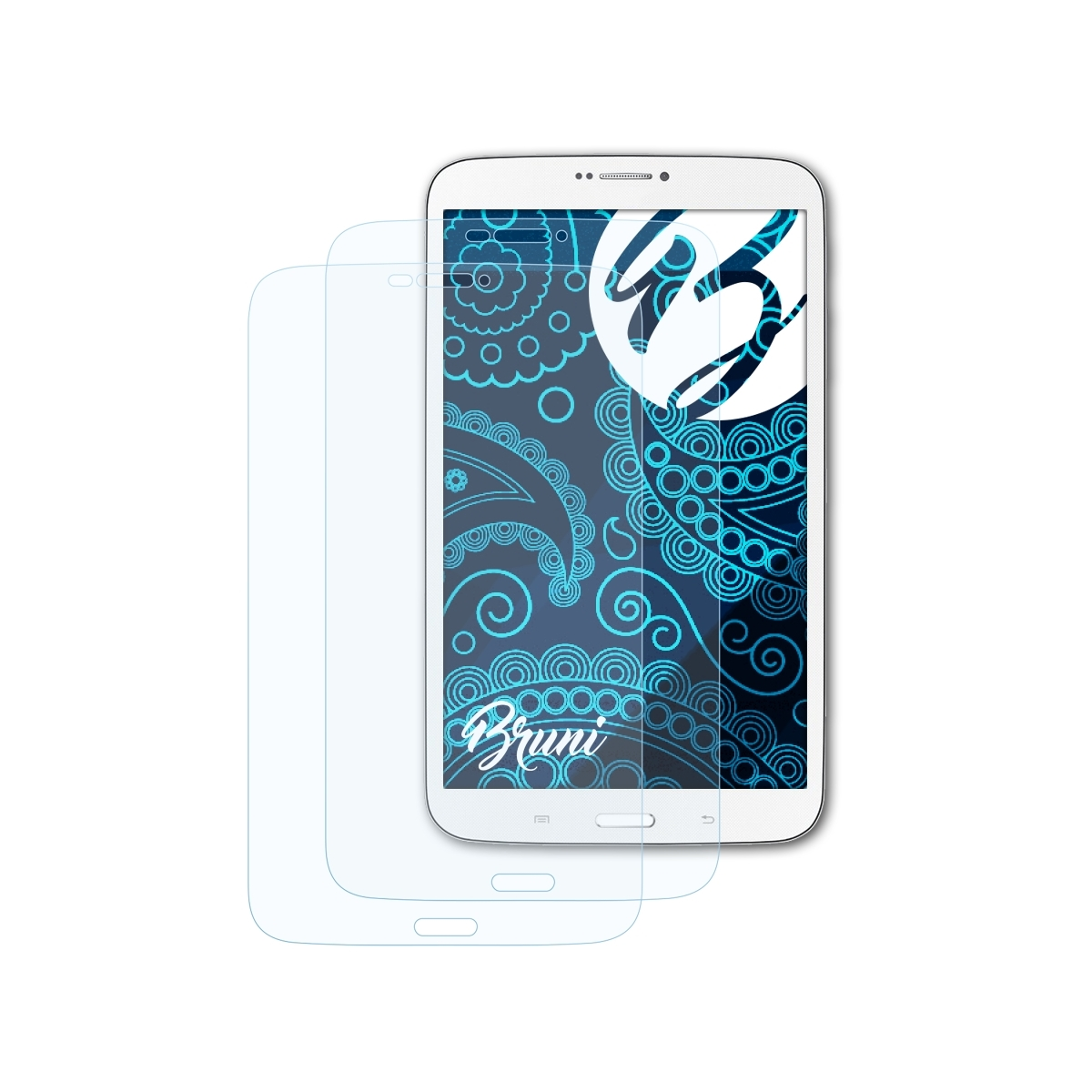 BRUNI 2x Tab 8.0 (3G Samsung SM-T3150)) Galaxy Schutzfolie(für Basics-Clear & SM-T3110 3 LTE