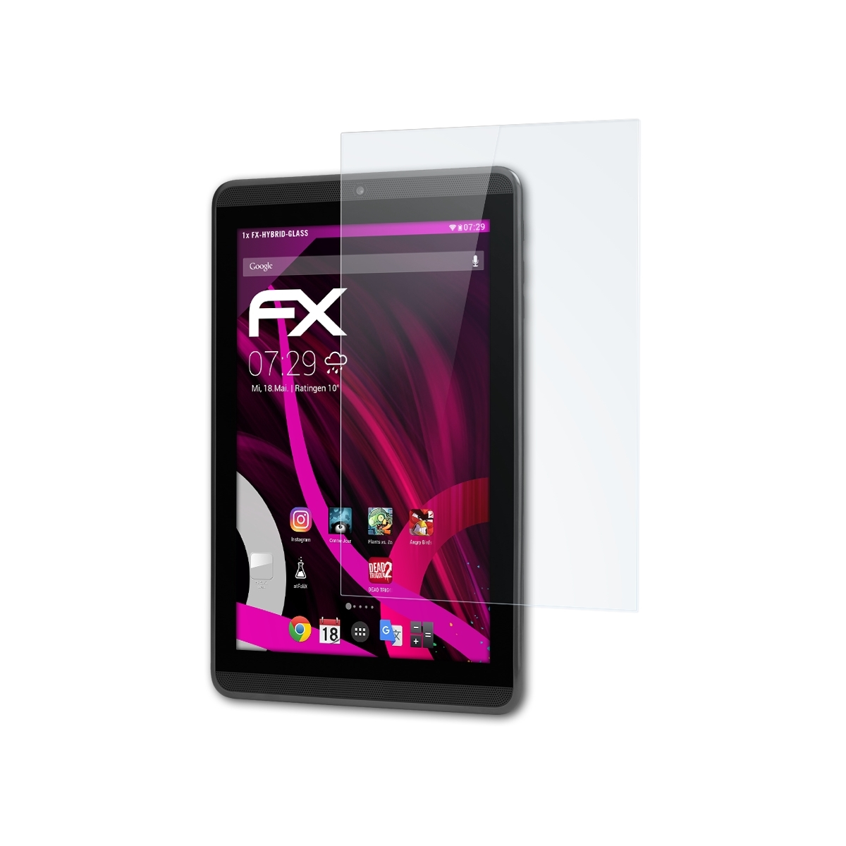 ATFOLIX FX-Hybrid-Glass Tolino Tab 8,9) Schutzglas(für