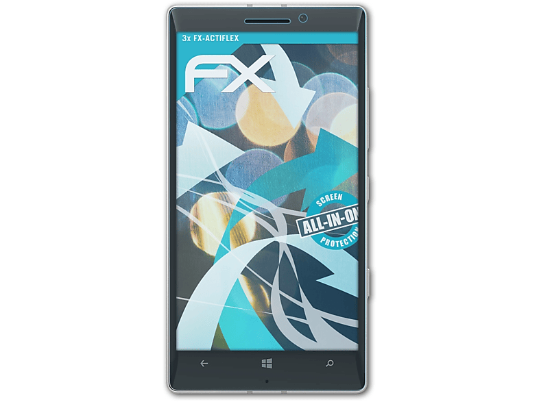 ATFOLIX 3x FX-ActiFleX Displayschutz(für Nokia Lumia 930)