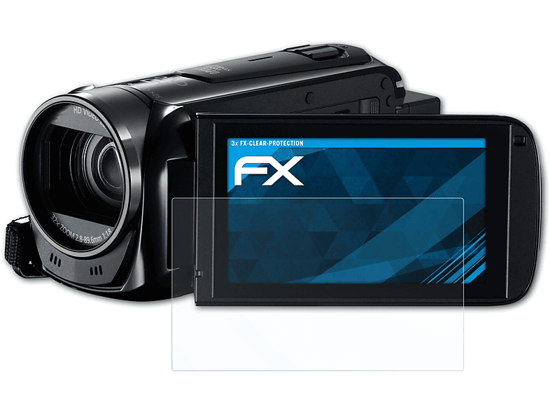 ATFOLIX 3x Displayschutz(für HF FX-Clear R506) Canon Legria