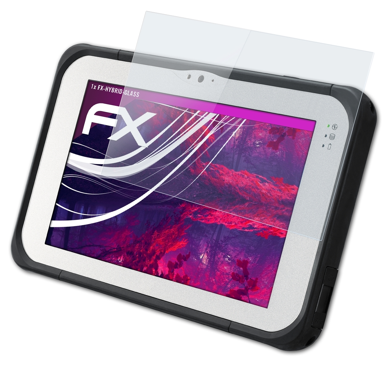 ATFOLIX FX-Hybrid-Glass Schutzglas(für Panasonic ToughPad FZ-M1 FZ-B2) 