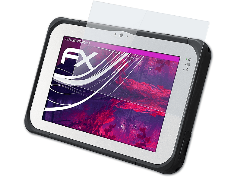 ATFOLIX FX-Hybrid-Glass Schutzglas(für Panasonic ToughPad FZ-M1 / FZ-B2)