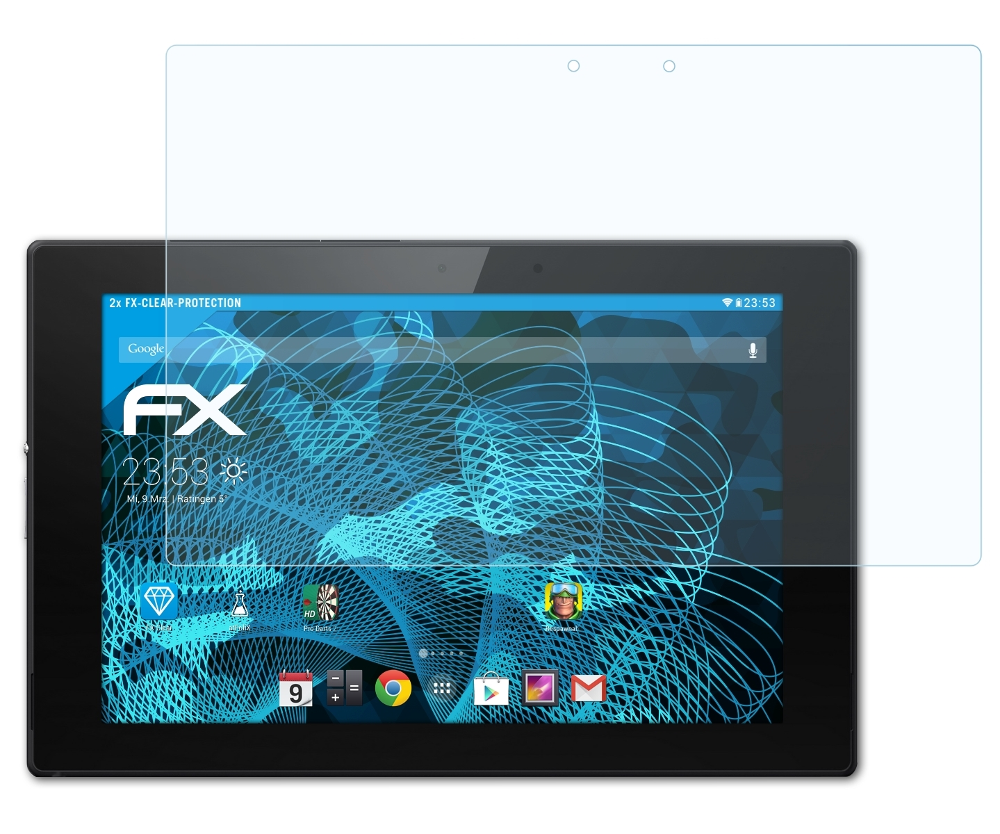 FX-Clear Sony 2x ATFOLIX Displayschutz(für Z2) Xperia Tablet