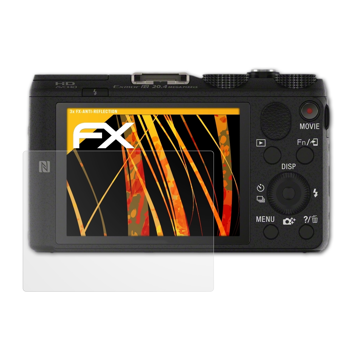 ATFOLIX 3x Displayschutz(für DSC-HX60) Sony FX-Antireflex