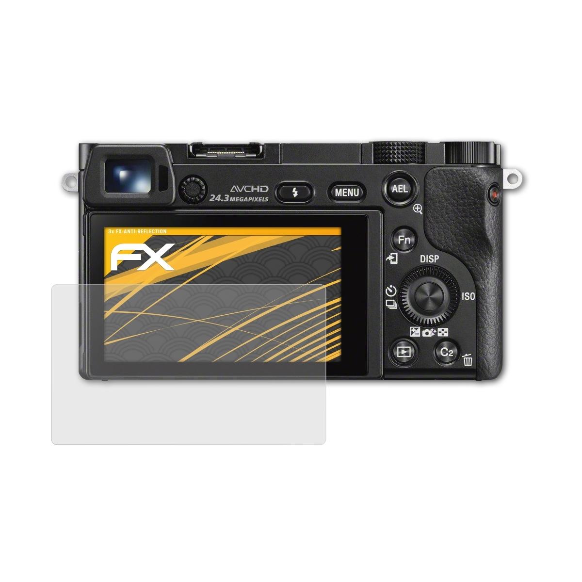 ATFOLIX 3x FX-Antireflex Displayschutz(für Sony (ILCE-6000)) a6000 Alpha