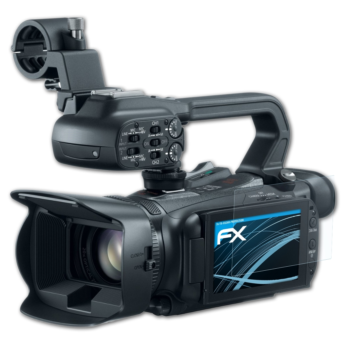 Displayschutz(für 3x FX-Clear Canon ATFOLIX XA20)