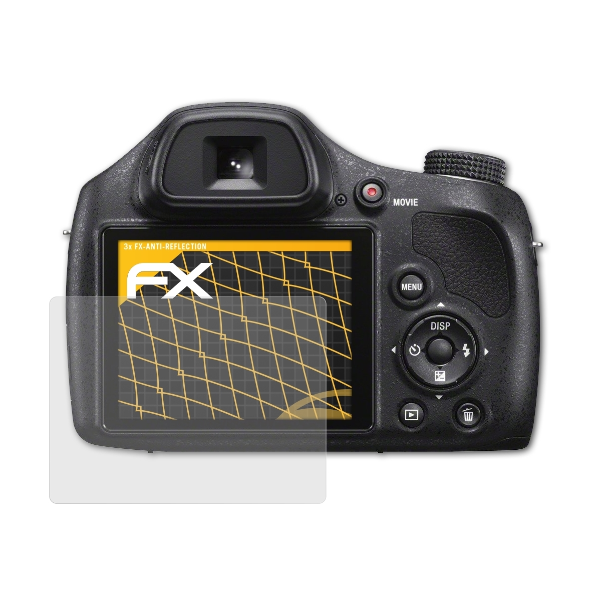 ATFOLIX 3x Displayschutz(für Sony FX-Antireflex DSC-H400)