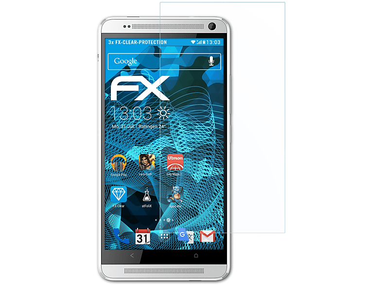 One HTC Displayschutz(für FX-Clear 3x Max) ATFOLIX