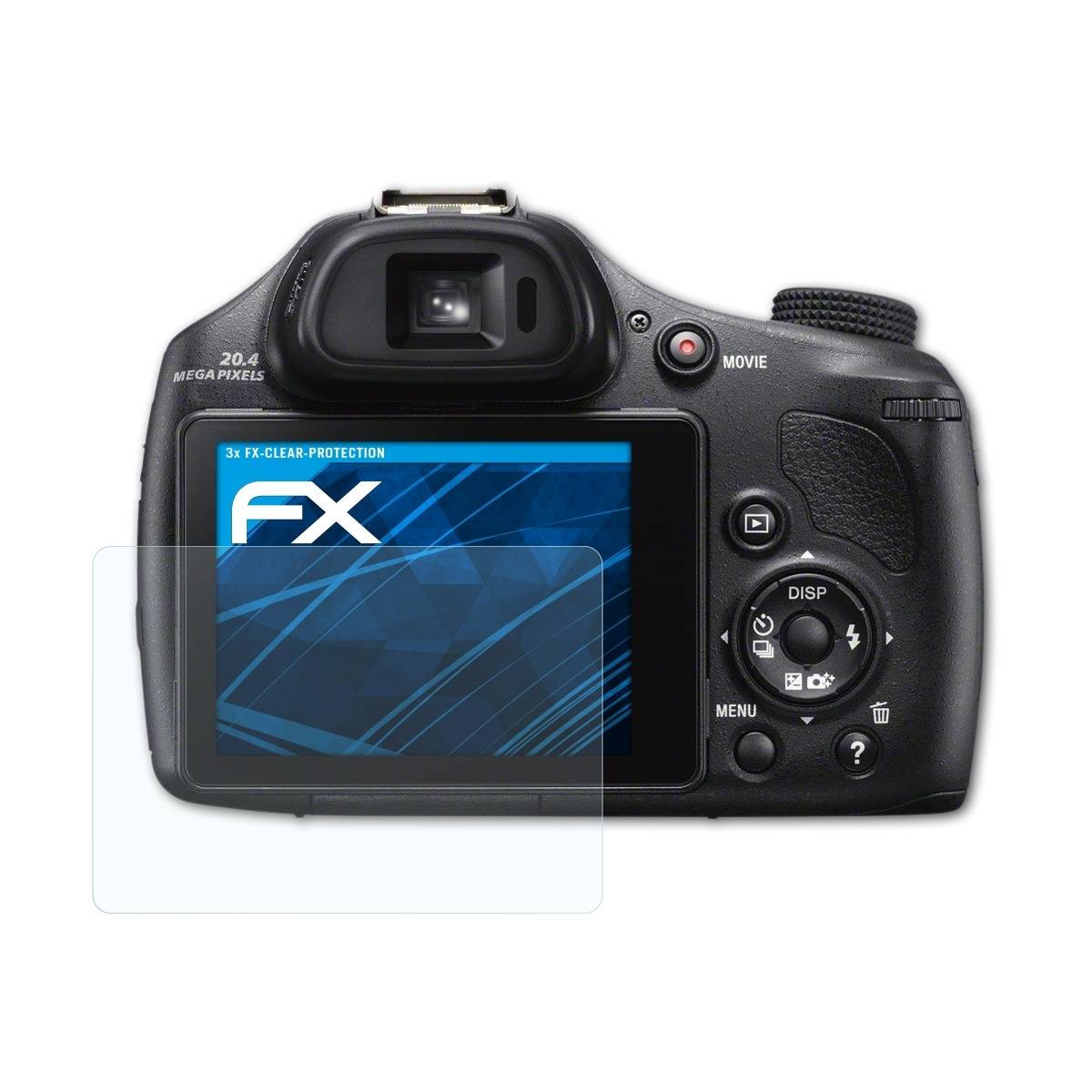 ATFOLIX 3x FX-Clear Displayschutz(für Sony DSC-HX400)