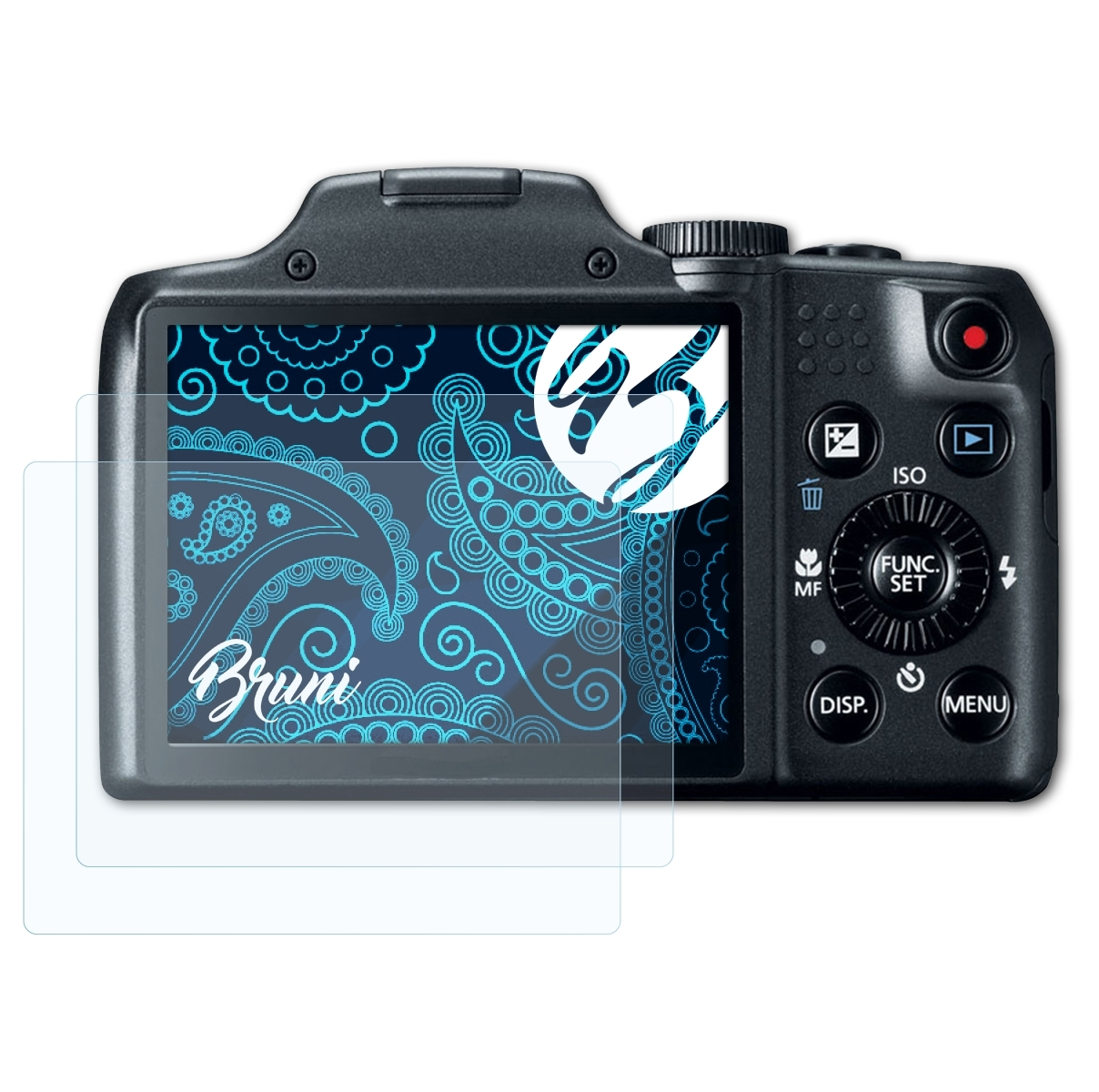 BRUNI Canon IS) PowerShot Schutzfolie(für 2x Basics-Clear SX170