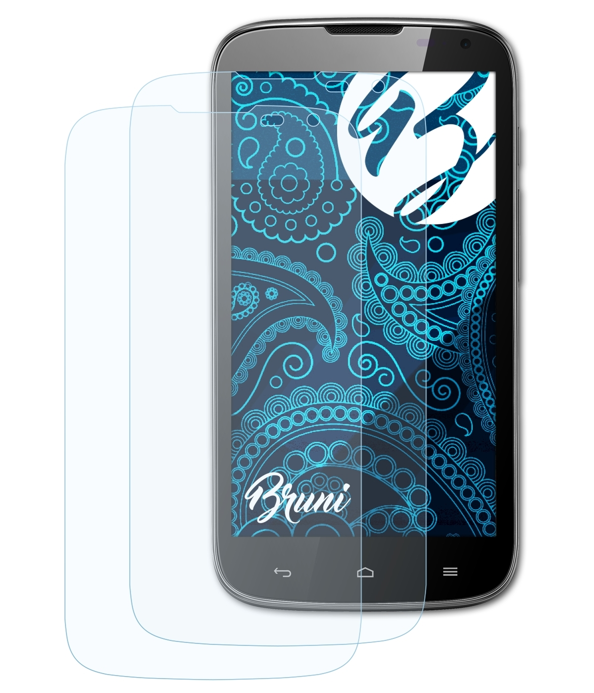 BRUNI 2x Basics-Clear Schutzfolie(für G610) Huawei Ascend