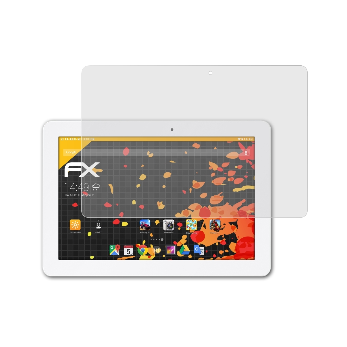 MeMO (ME102A)) 10 2x Pad FX-Antireflex Asus ATFOLIX Displayschutz(für