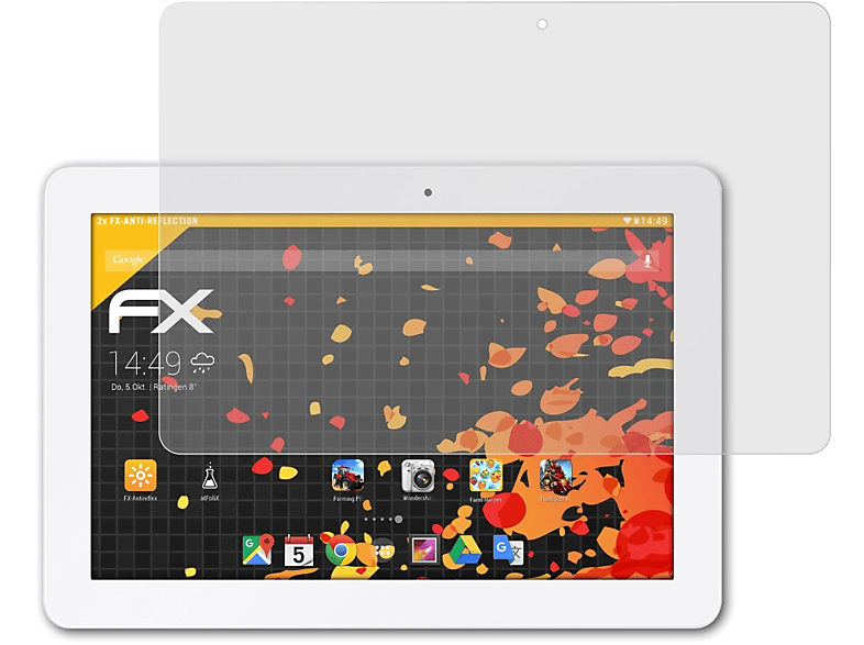 (ME102A)) Asus Displayschutz(für FX-Antireflex MeMO ATFOLIX 2x 10 Pad