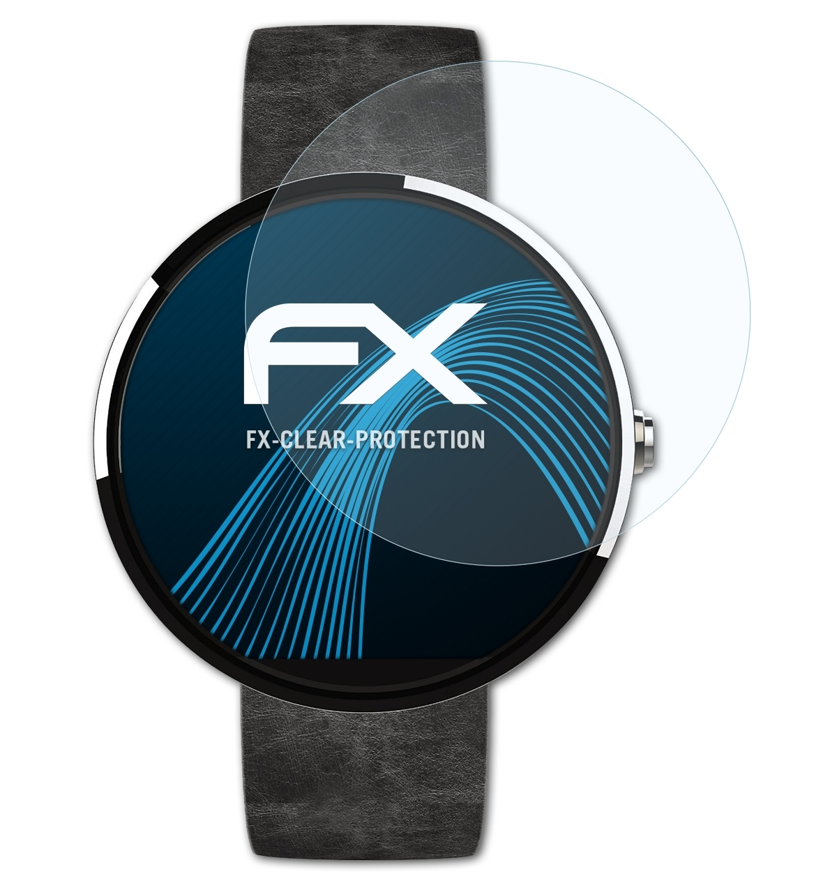 ATFOLIX 3x FX-Clear Displayschutz(für Motorola 360) Moto
