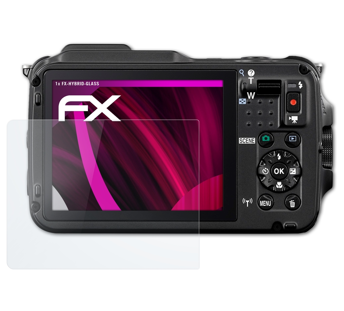 ATFOLIX FX-Hybrid-Glass Coolpix AW120) Schutzglas(für Nikon