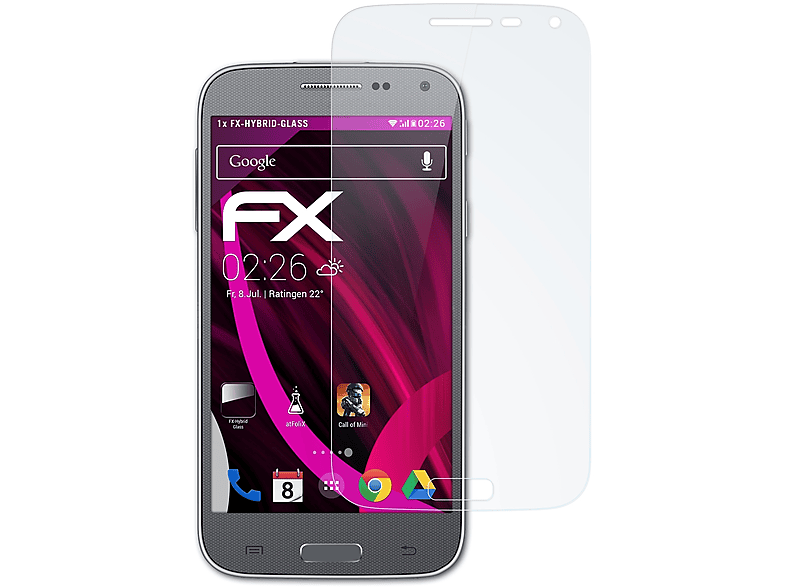 ATFOLIX FX-Hybrid-Glass Schutzglas(für Samsung Galaxy Beam 2)