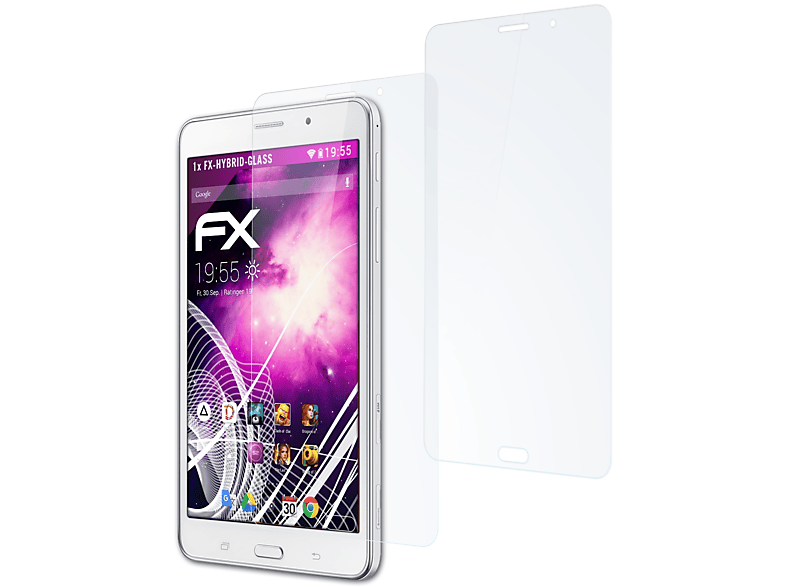 4 Samsung Tab (LTE/3G ATFOLIX Schutzglas(für T235)) 7.0 Galaxy FX-Hybrid-Glass