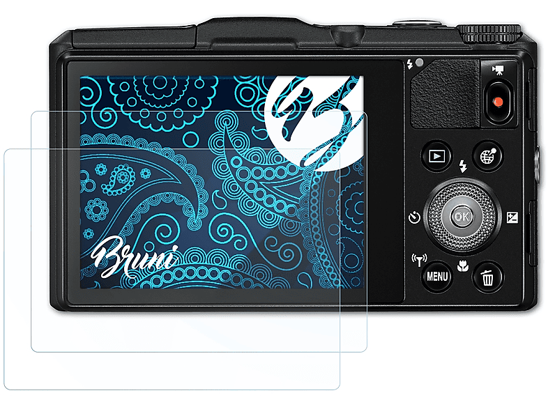 BRUNI 2x Basics-Clear Schutzfolie(für Nikon Coolpix S9700)