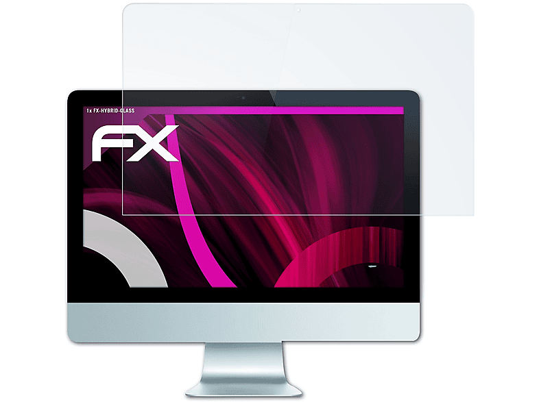 ATFOLIX FX-Hybrid-Glass Schutzglas(für 2012-2014)) (Model 7G Apple 21,5 iMac