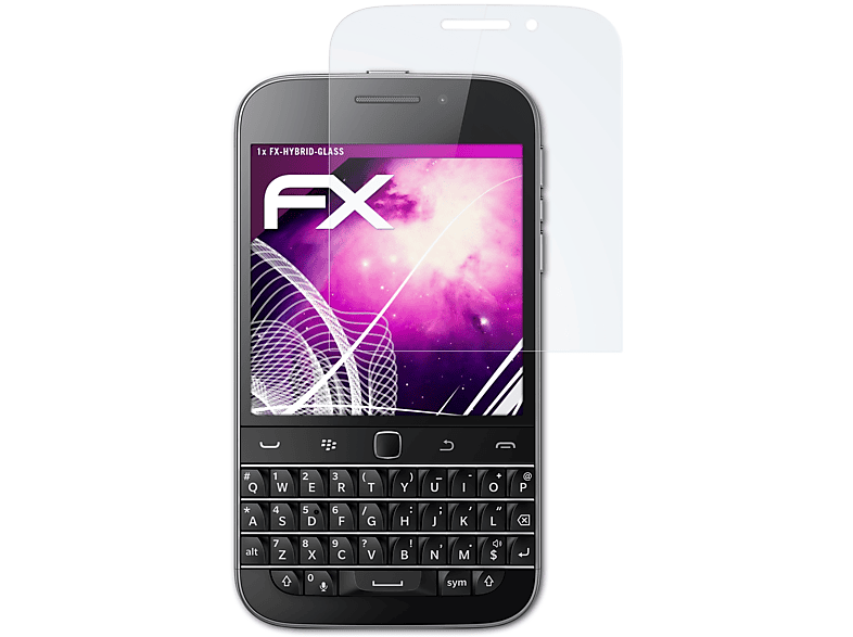 ATFOLIX FX-Hybrid-Glass Schutzglas(für Blackberry Classic (Q20))