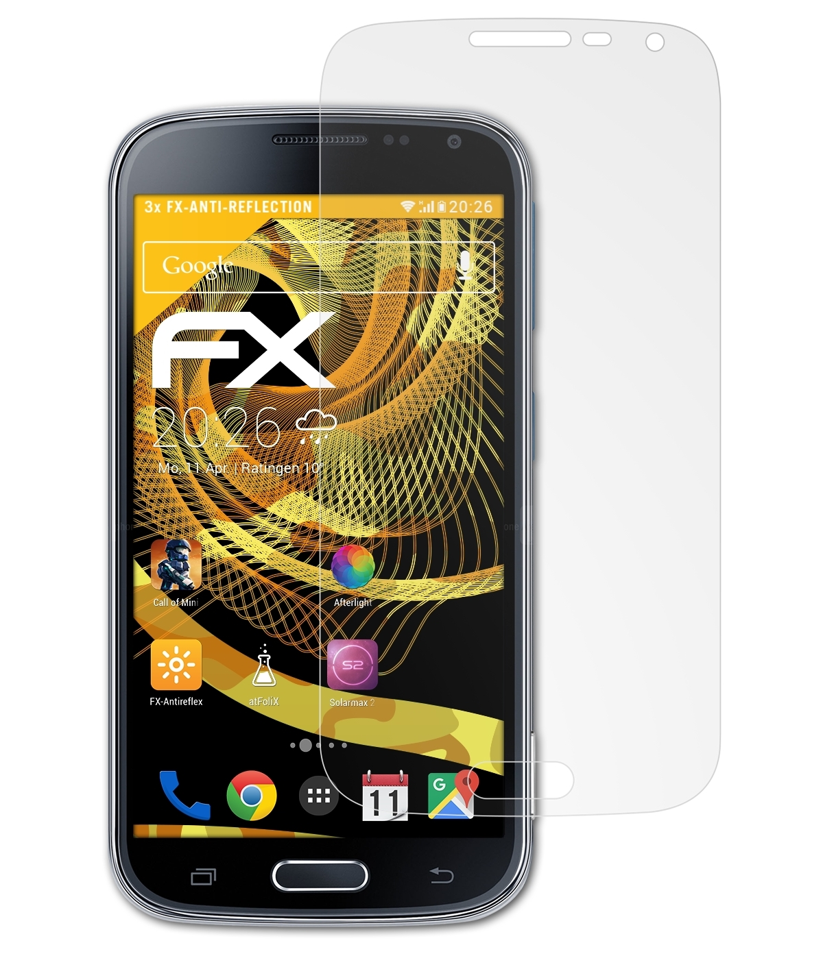 FX-Antireflex ATFOLIX Galaxy zoom) Samsung K Displayschutz(für 3x