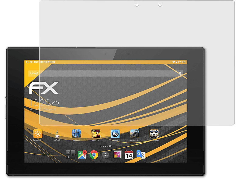 2x FX-Antireflex Z2) Tablet ATFOLIX Xperia Sony Displayschutz(für
