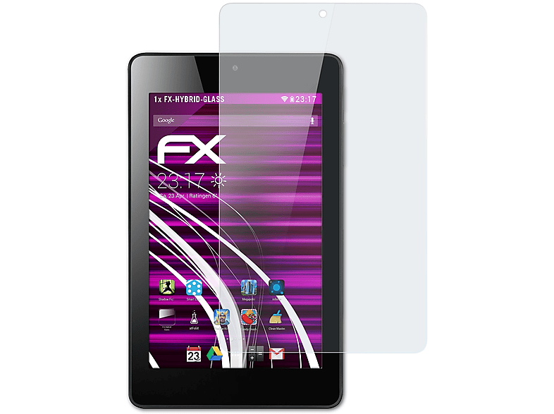 ATFOLIX FX-Hybrid-Glass Schutzglas(für Acer One Iconia 7)