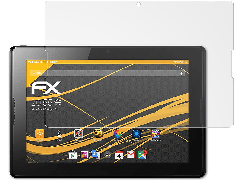 Lenovo FX-Antireflex ATFOLIX A10-70) 2x Displayschutz(für