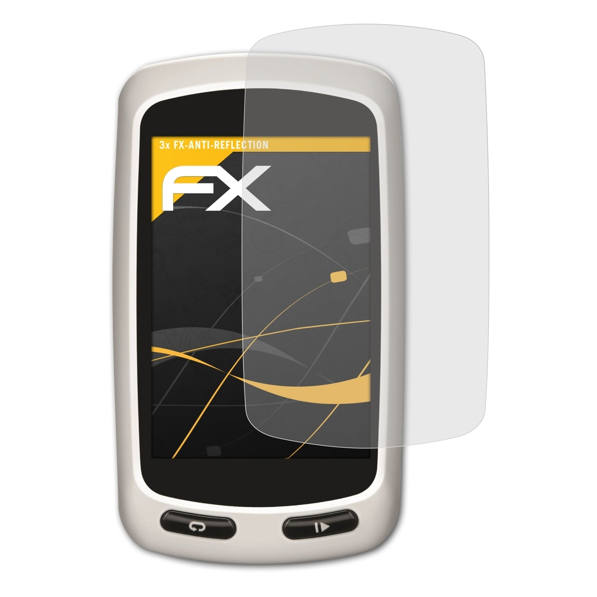 ATFOLIX 3x Displayschutz(für Edge Garmin FX-Antireflex Touring)