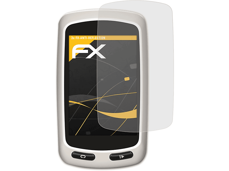 Touring) FX-Antireflex Garmin 3x ATFOLIX Edge Displayschutz(für